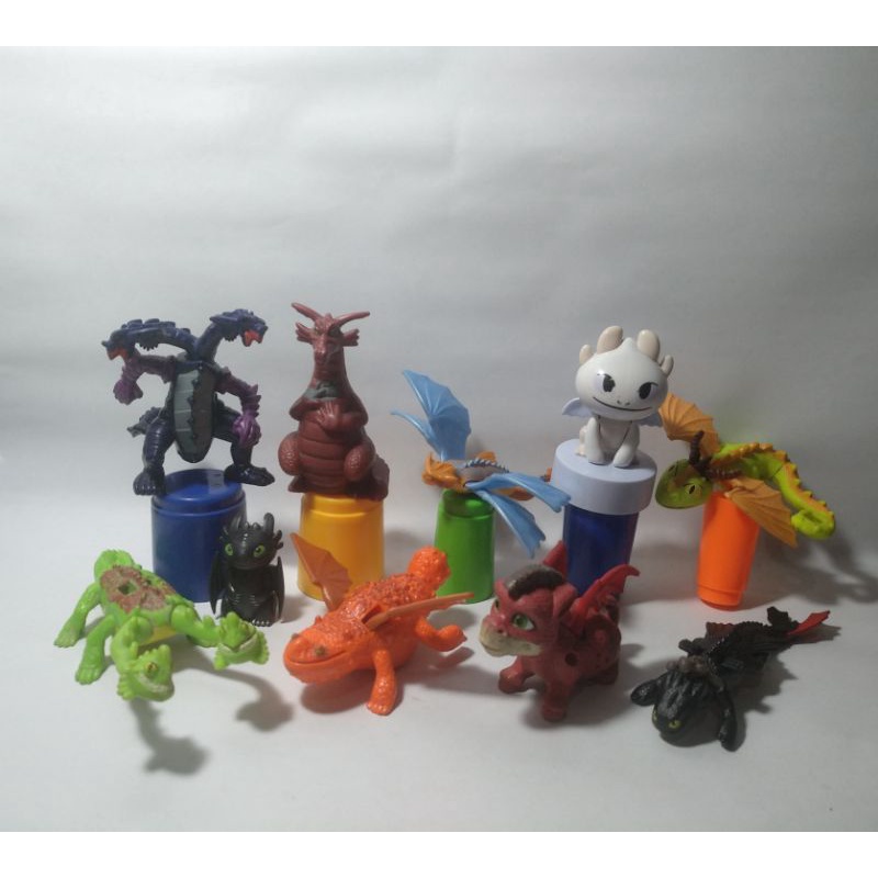 How Train Your Dragons Toothless Dragon Happy Meal Mcd Mcdonalds Mix Myth Hydra Naga Wyvern Toy Rare