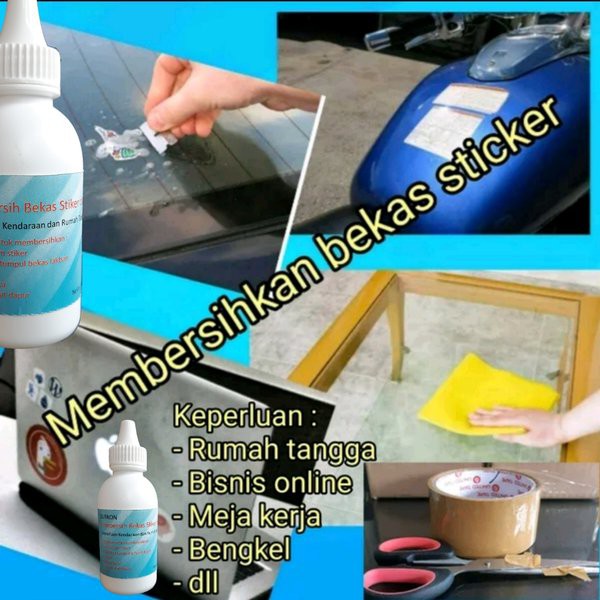 

Pembersih Lem Getah Tinta spidol Lemak Meja kaca Gunting tumpul bekas lakban Kebutuhan packing