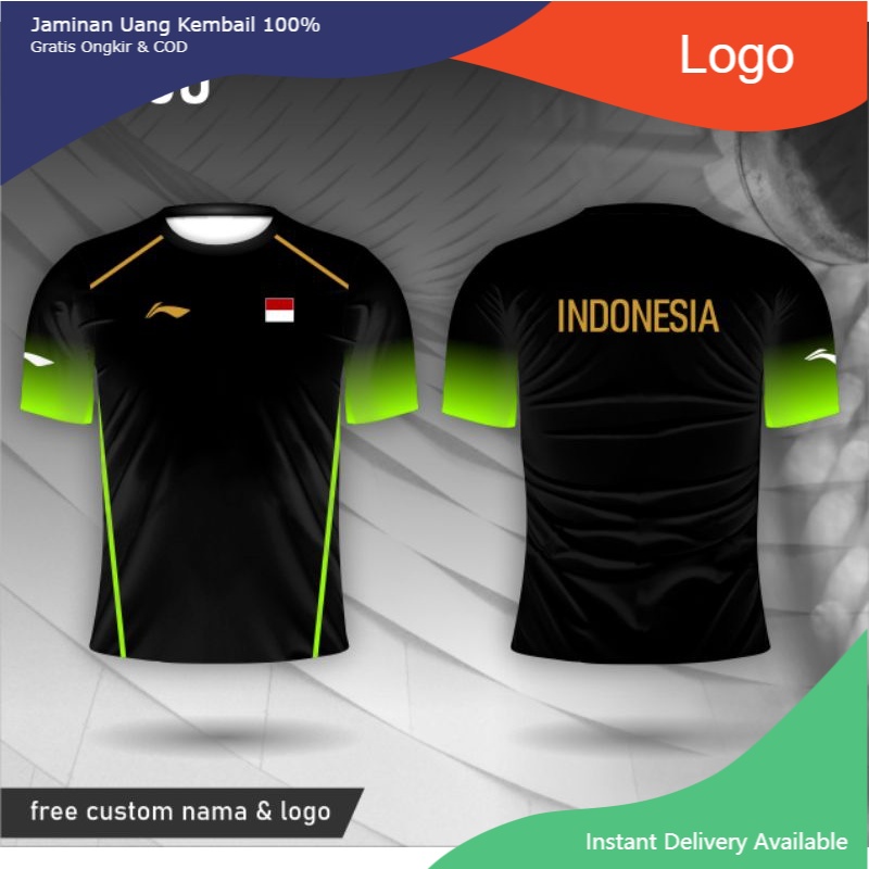 Jersey Badminton TIMNAS INDONESIA baju bulutangkis