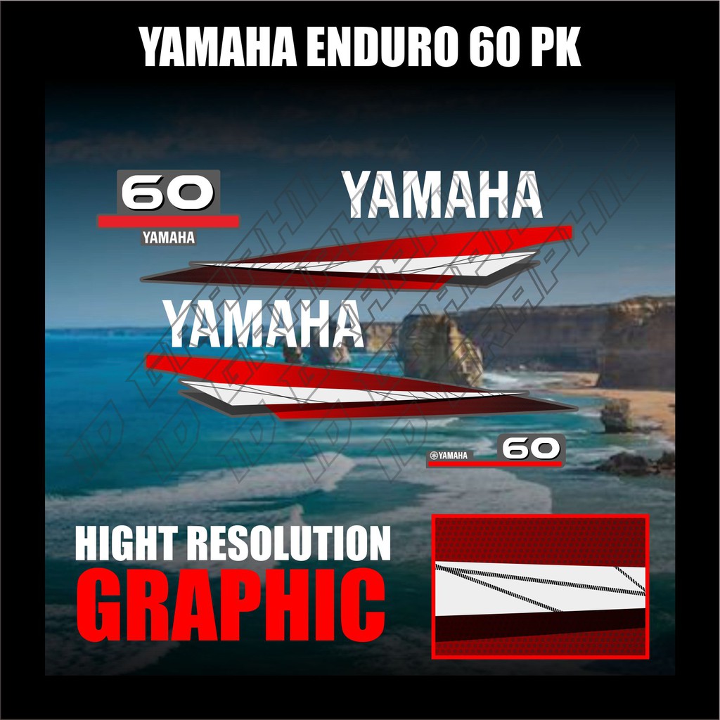 STICKER STIKER YAMAHA ENDURO 60 PK MESIN TEMPEL YAMAHA ENDURO