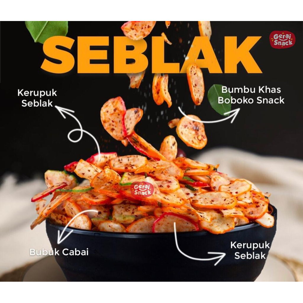 Boboko Snack - Cemilan Seblak Bantat Pedas All Varian Extrra Daun Jeruk Khas Jawa Barat