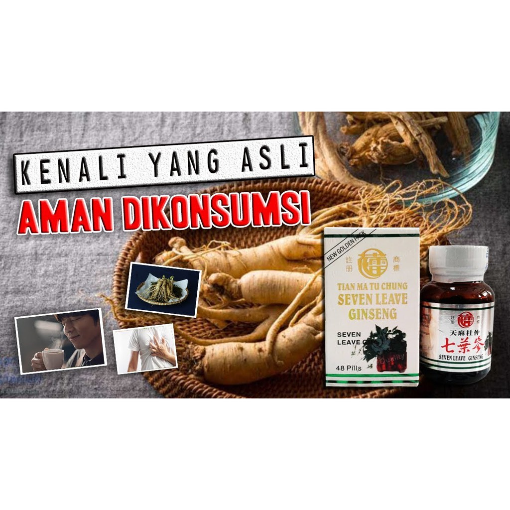 Seven Leave Ginseng - Obat Rematik, Asam Urat, Pegal Linu - 48 Kapsul - Original 100%