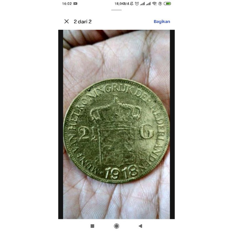 koin wilhelmina tahun 1918