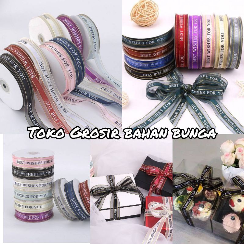 

Korean Ribbon Lace 2,5 cm - Pita Korea Best Whishes For You
