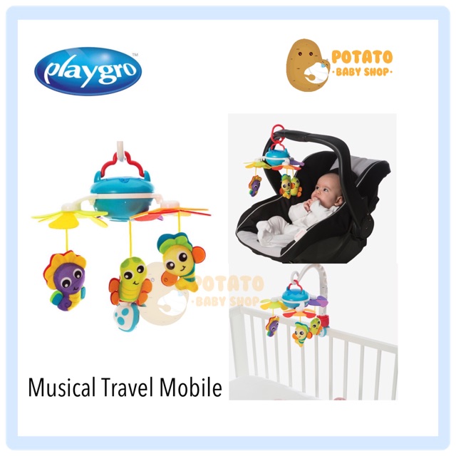 Playgro - Musical Travel Mobile / Mainan babybox Car Seat stroller