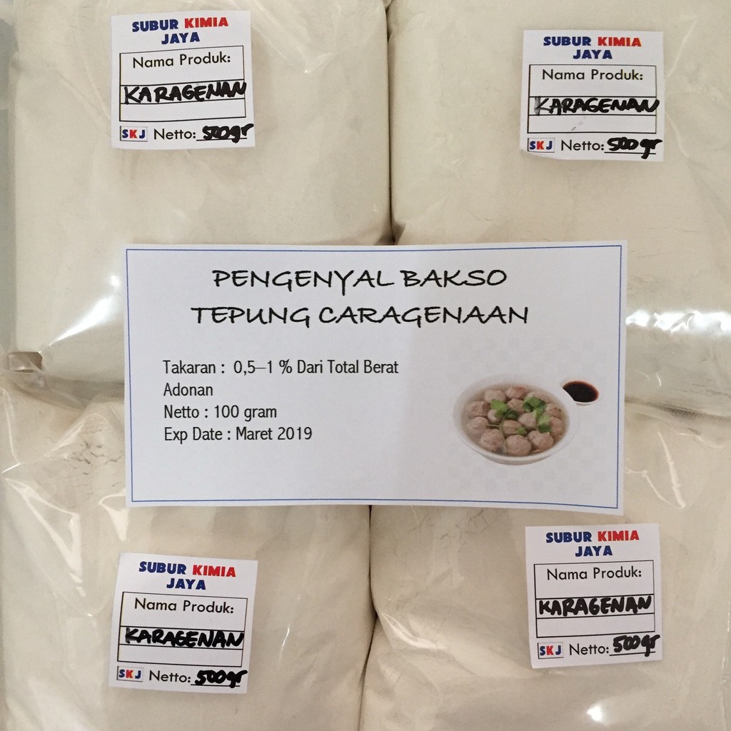 

Tepung Karagenan Pengeyal Baso Repack 10 gram