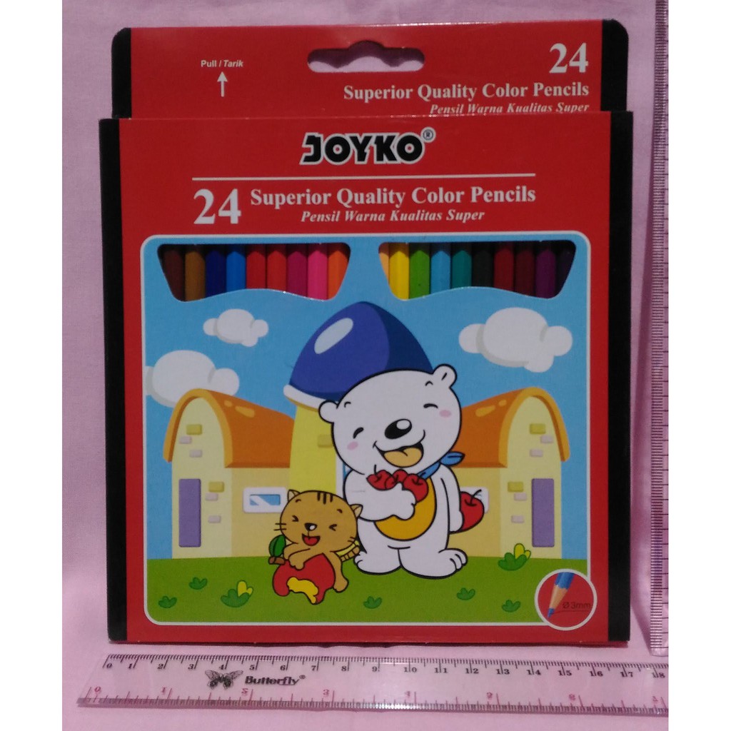 

Pensil Warna Pencil Colour Color Joyko 24 Warna Type CP-24PB Superior Quality Terbagus BUKAN Type Wodless READY STOCK