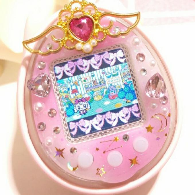 Face plate tamagotchi bandai 4u kawaii wings pink