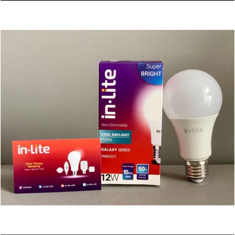 LAMPU BOHLAM LED BULB INLITE 12W 12 WATT - INB007