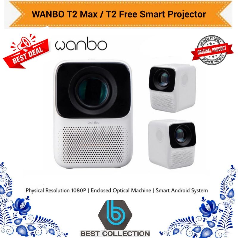 WANBO T2 Max / T2 Free Smart Projector Full HD