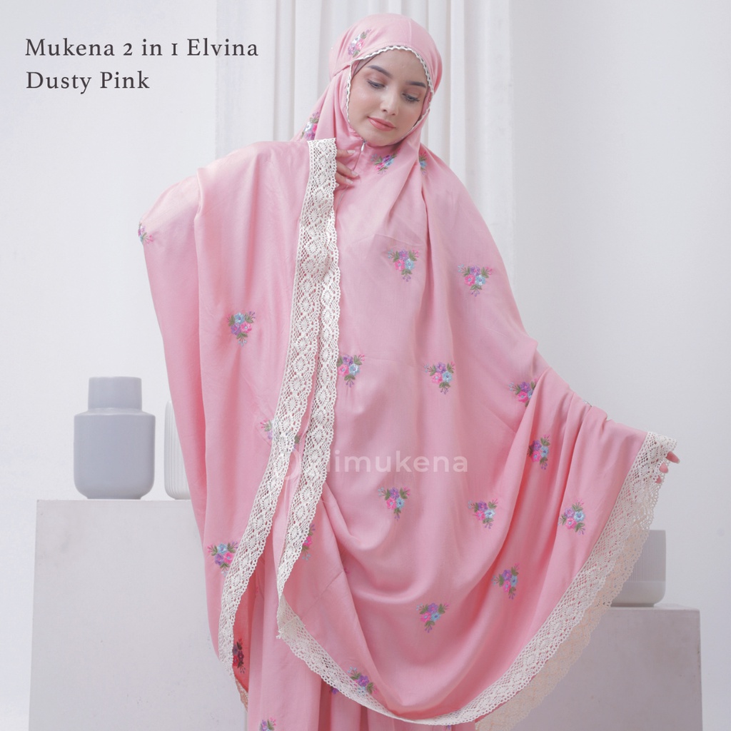 Mukena Dewasa 2in1 Bordir Elvina