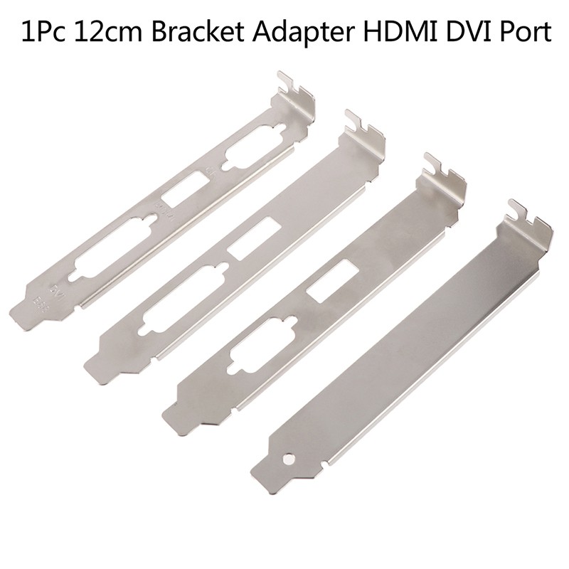 1pc 12cm Bracket Adapter Hdmi Dvi Vga Port Untuk Konektor Video Card