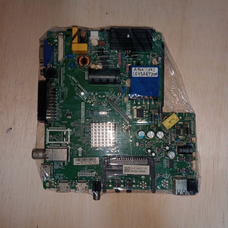 mainboard mb mesin tv AQUA 43AQT7000T modul tv mobo mesin tv led aqua