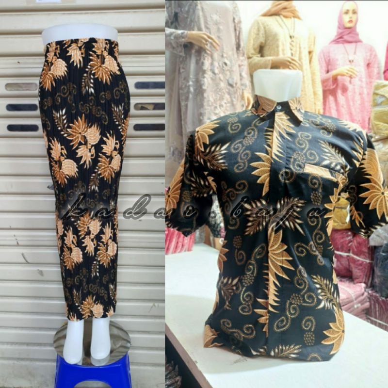 KEMEJA BATIK COUPLE / ROK PLISKET / KEBAYA COUPLE KONDANGAN / SERAGAMAN PESTA