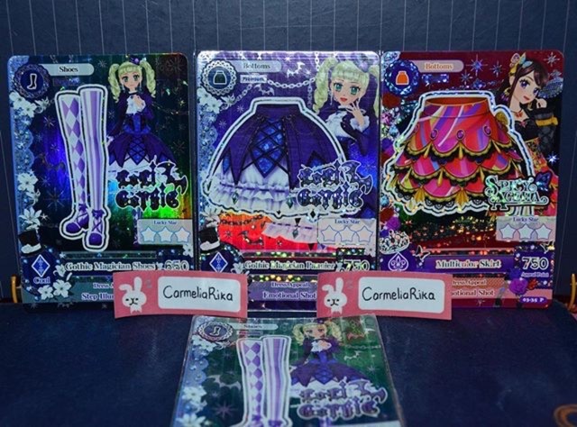 KARTU AIKATSU PREMIUM CARD YURIKA DAN RAN VERSI 1 SERI 3 LOLI GOTHIC SPICY AGEHA