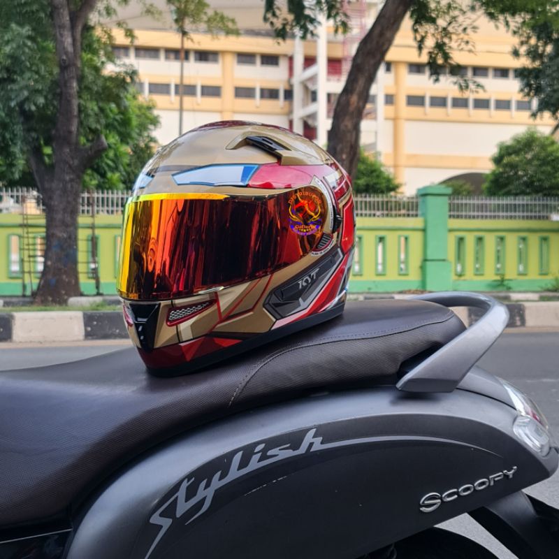 HELM KYT K2R PAKET GANTENG KYT K2RIDER IRON MAN
