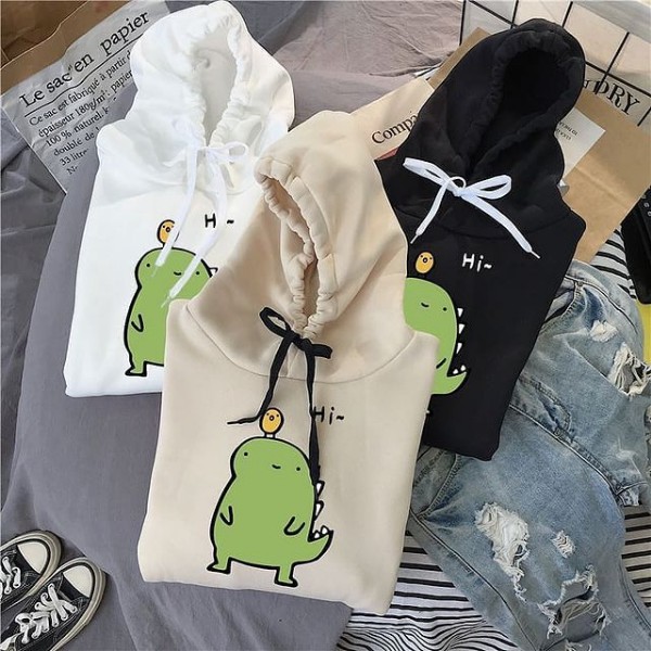 jaket sweater hoodie HI dino