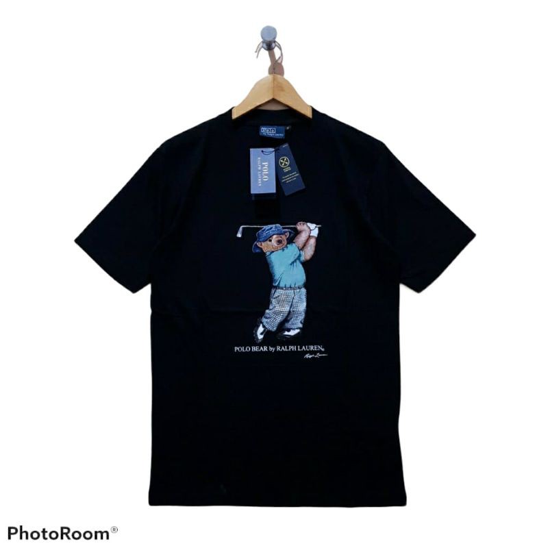 kaos polo bear golf premium pria wanita unisex