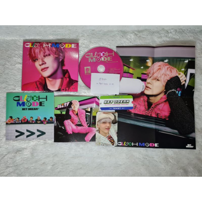 Digipack Jeno glicth mode, photocard Jisung pororo, pc digipack haechan, chenle digipack