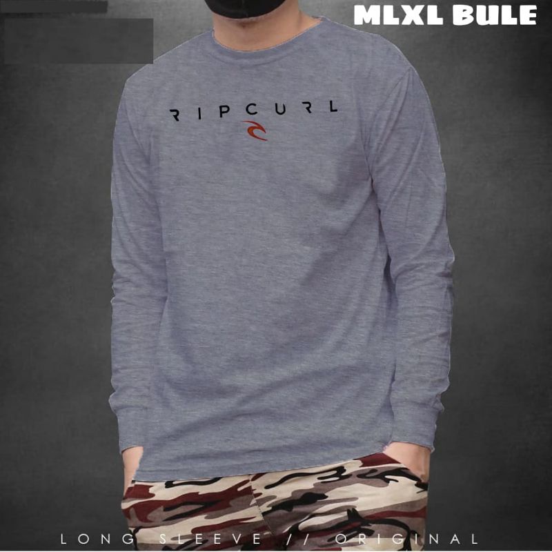 kaos pria lengan panjang rip curl