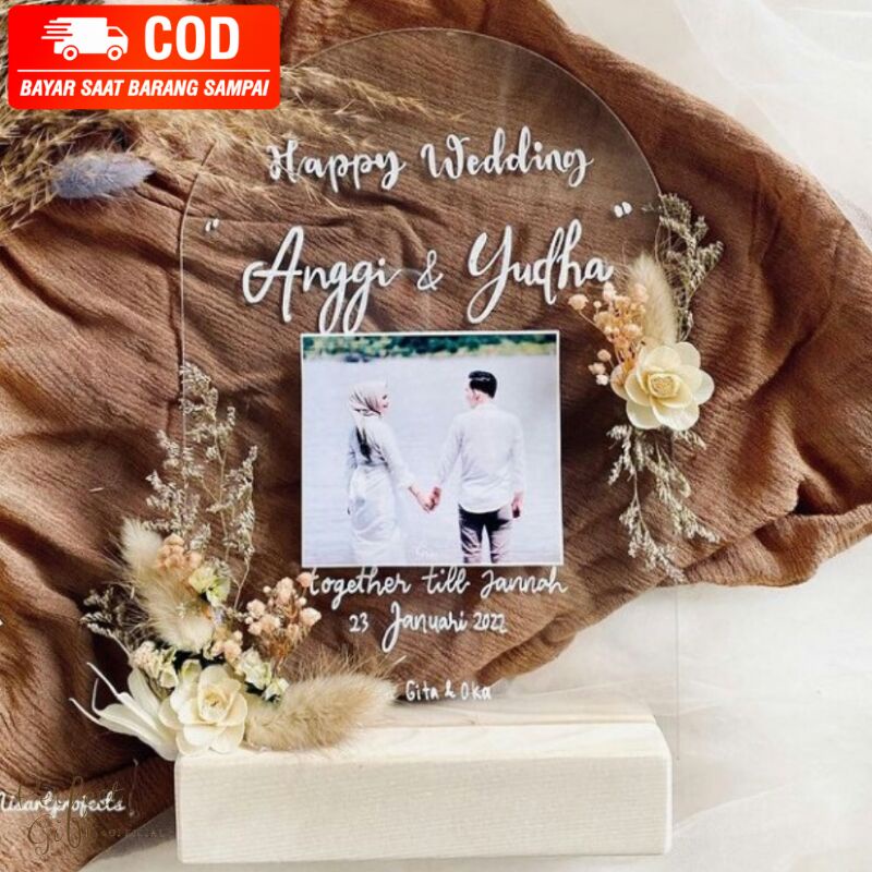(PERFECTGIFT.OFFICIAL) HADIAH KADO AKRILIK MANIS LUCU AESTHETIC ESTETIK CUSTOM UCAPAN HAND LETTERING