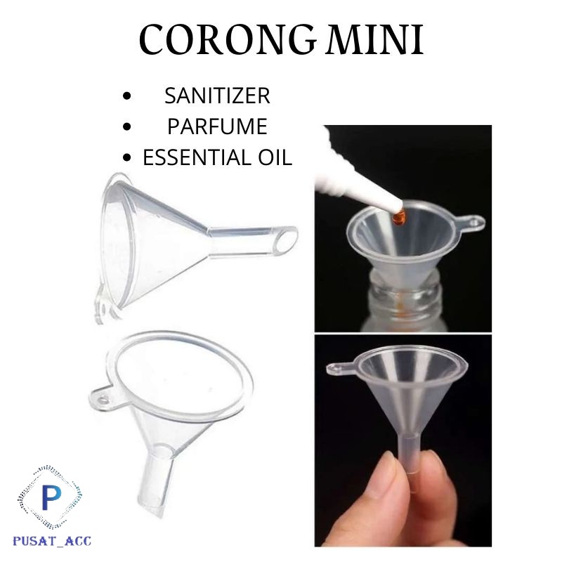 CPM5 - Corong Minyak Parfum Transparan Small Funnel