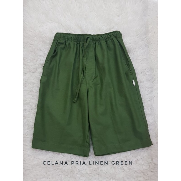 Celana Pendek Linen Pria Celana Santai Pria