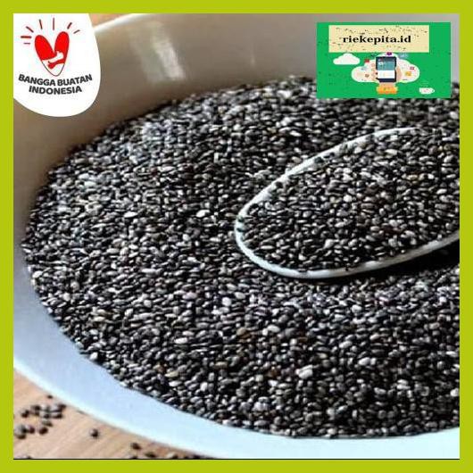 

5Yer67R- Organic Black Chia Seed 100 Gram Mexico Harga Grosir T7Rty67-