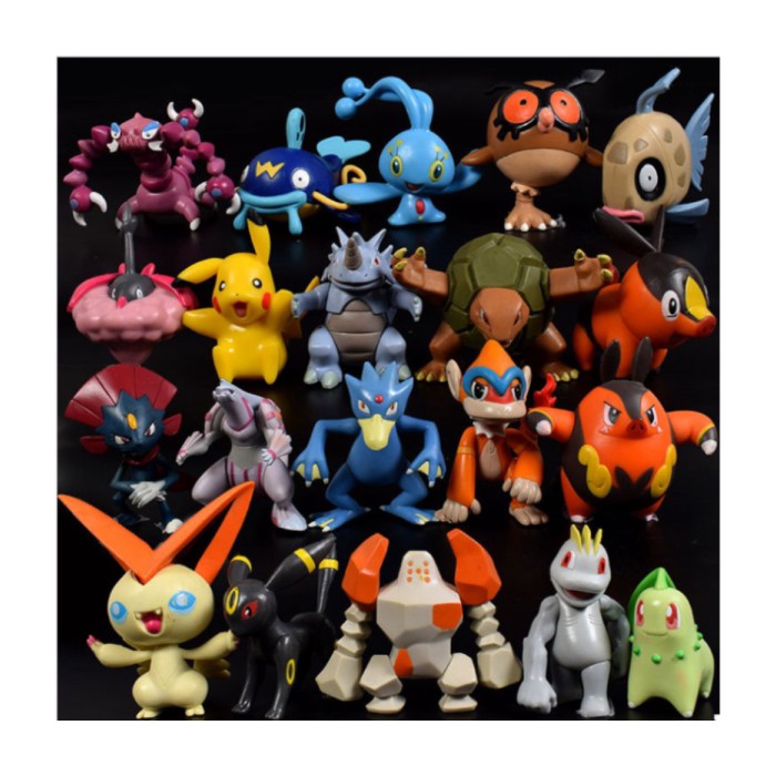 Pokemon Action Figure 24pcs Random Murah - Pokemon Figure murah Berkualitas