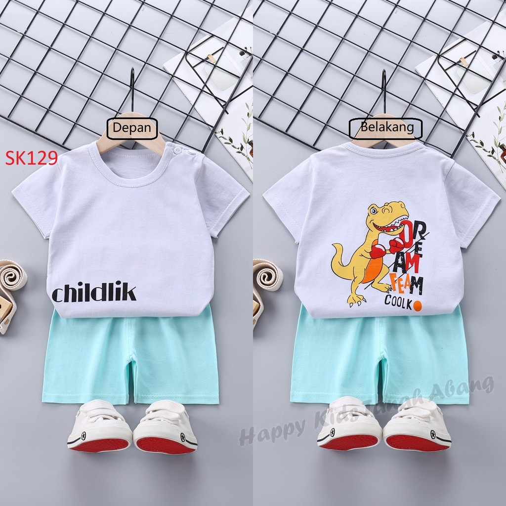 Baju anak import/ setelan anak laki-laki/ setelan anak unisex/ kaos anak/ setelan anak murah