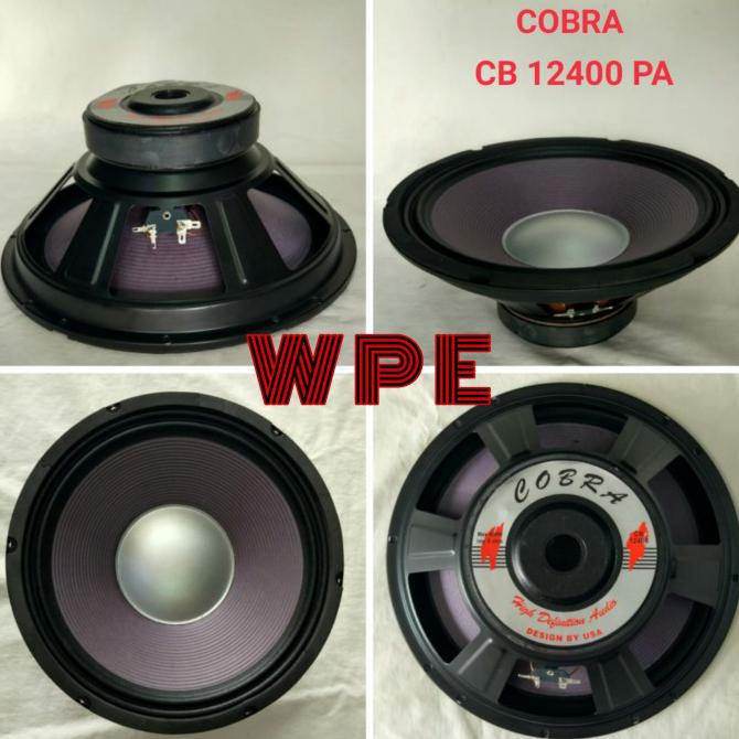 Jual SPEAKER WOOFER 12 Inch FULL RANGE 400 Watt COBRA CB12400 PA