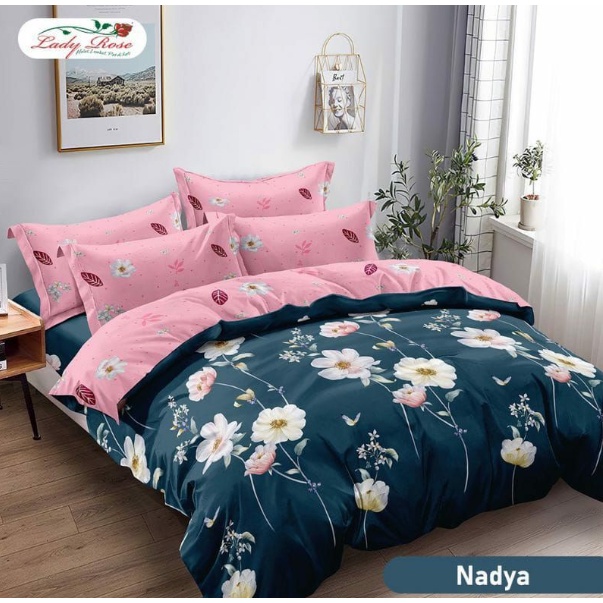 ❤ IJN ❤ Bedcover set Lady Rose UK 180x200 / Bed Cover Ladyrose karet (RUMBAI)