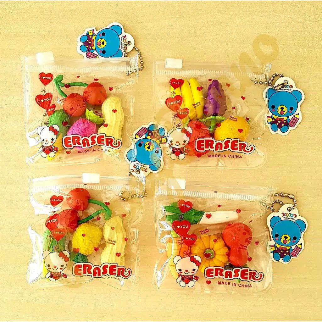 

ABM Grosir - Penghapus Mini Karakter / Penghapus Pensil Unik / Hapusan Pensil / Karet Hapusan