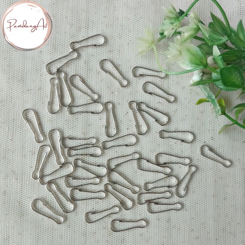 (10pcs) Capit Piting 2cm Silver / Kait Cantel Kokot Kepiting Cantolan Strap