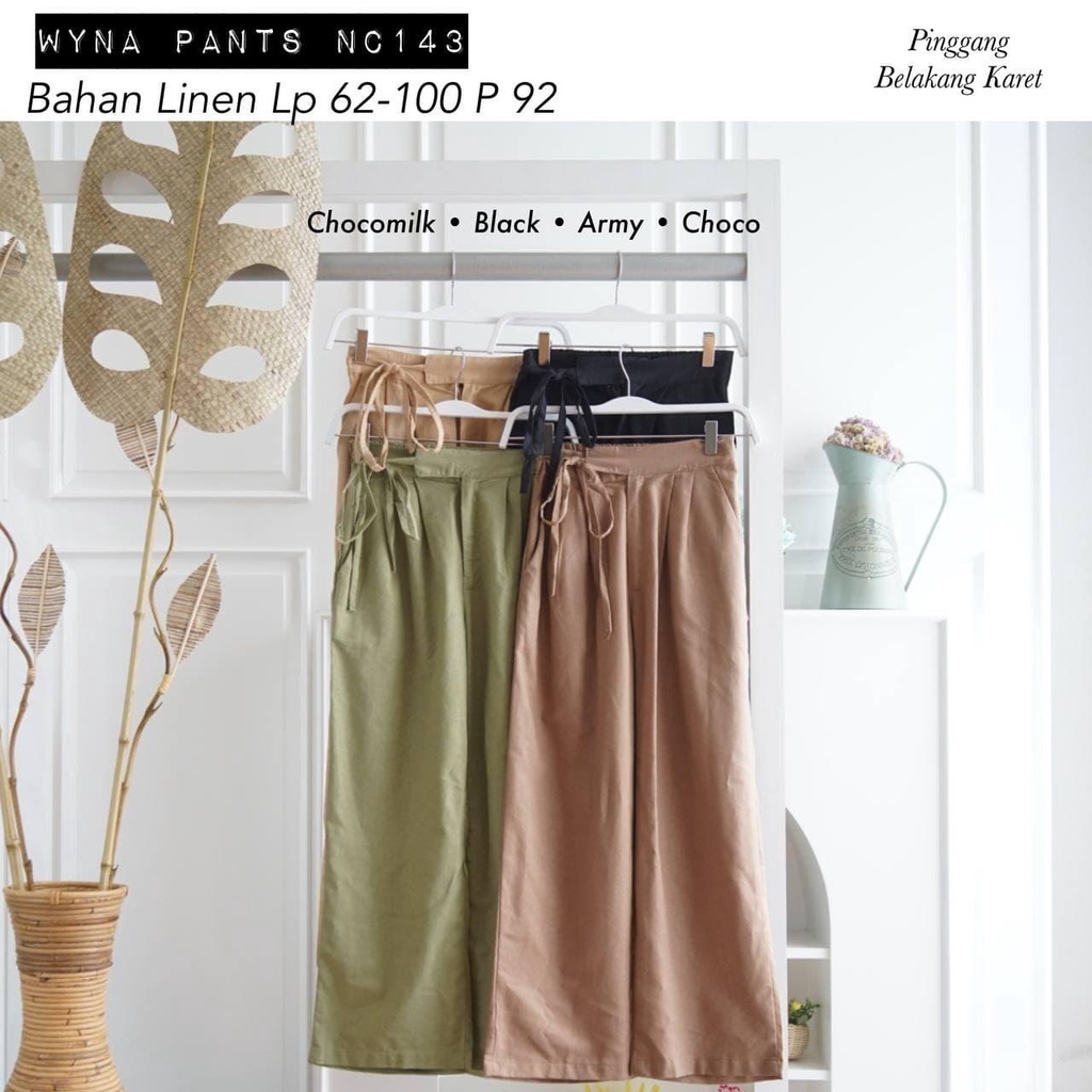 WYNA PANTS / CELANA KERJA / CELANA WANITA / CELANA LINEN