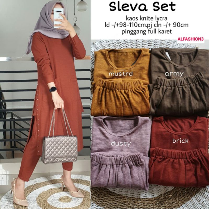 setelan Sleva set  by Alfashion
