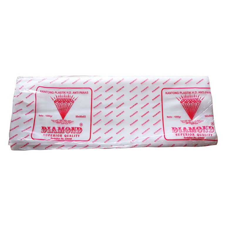 Kantong Plastik HD Kantong Bening Tebal Plastik Laudry Plastik Snack Bal Ukuran 50 x 80 DIAMOND