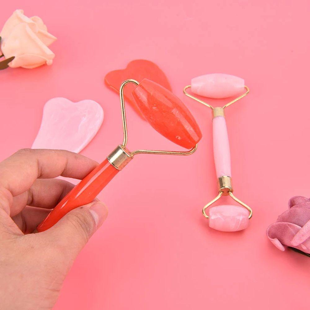 Agustinina Alat Pijat Wajah Roller Wanita Mata Anti-Aging Alat Kecantikan Perawatan Kulit Face Lift Guasha Board