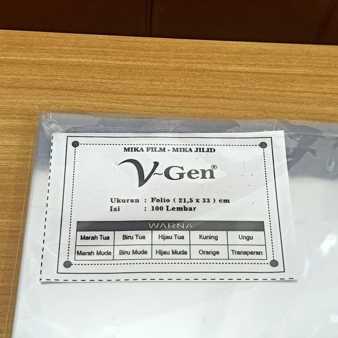 

COD PLASTIK MIKA JILID FILM FOLIO V-GEN 0,10 MM PROMOKode 3897