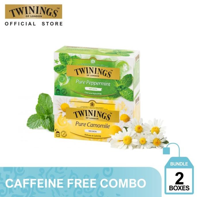 

Jual [Paket Bundle] Twinings Teh Celup Pure Peppermint Dan Pure Camomile Teh