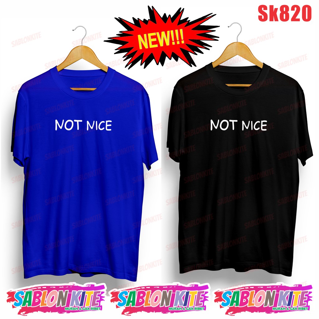 MURAH!!! KAOS NOT NICE IRENE RED VELVET SK820 UNISEX COMBED 30S