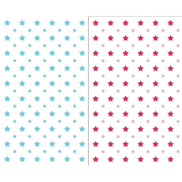 Kertas Scrapbook - Funky Stars Design