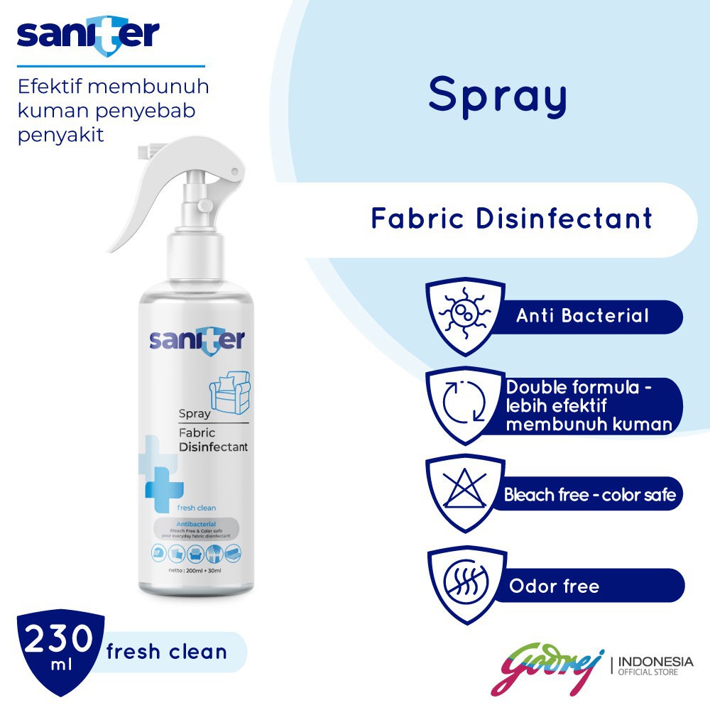 Saniter Fabric Disinfect Bottle 200+30 ml