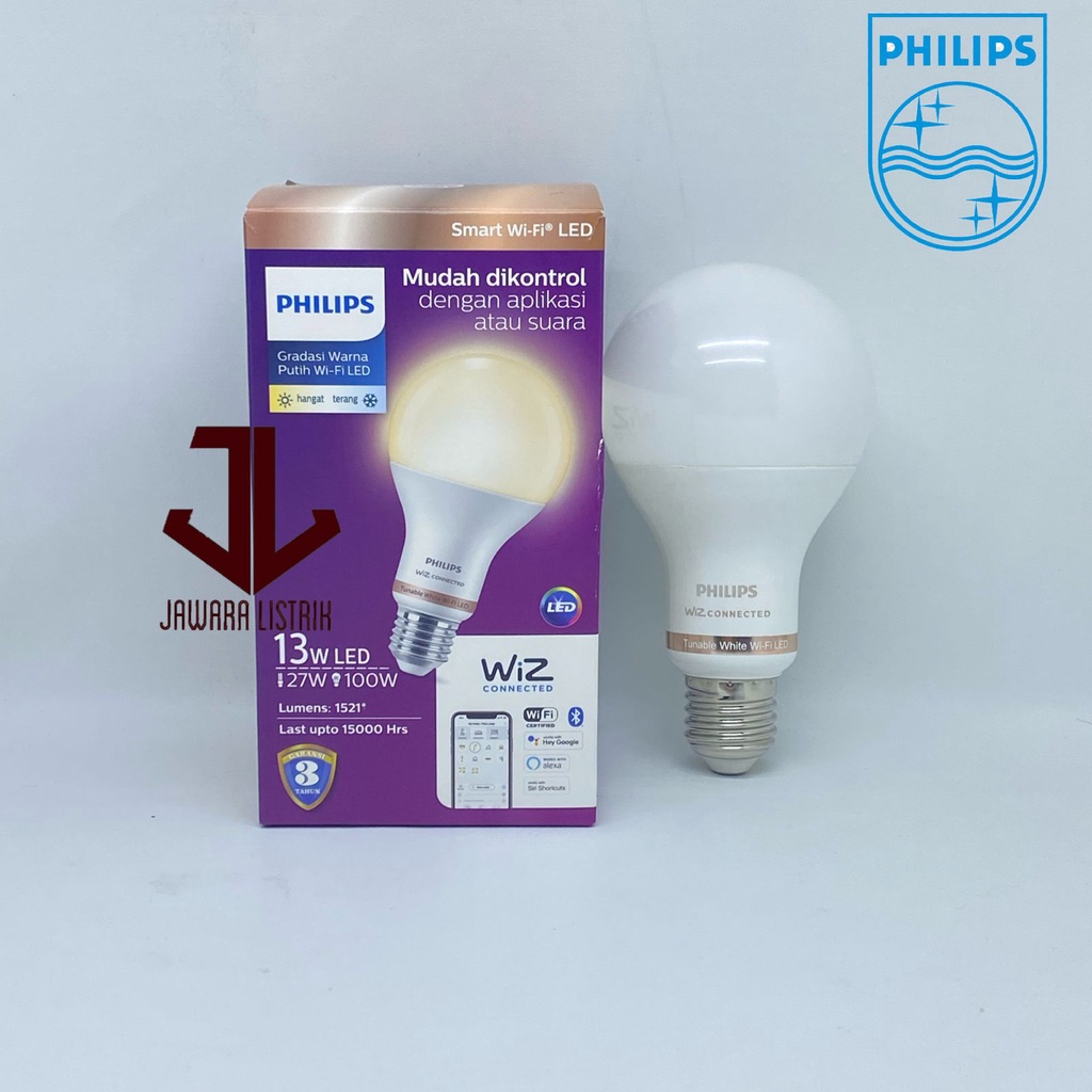 LAMPU PHILIPS SMART WIFI BLUETOOTH LED 13W 13 WATT TUNABLE WHITE SMART