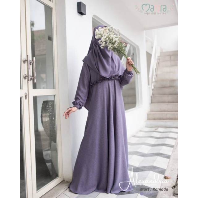 Mahira Alexandria/Gamis syar'i/Busana Muslim/Ummu Aqila/Mahira