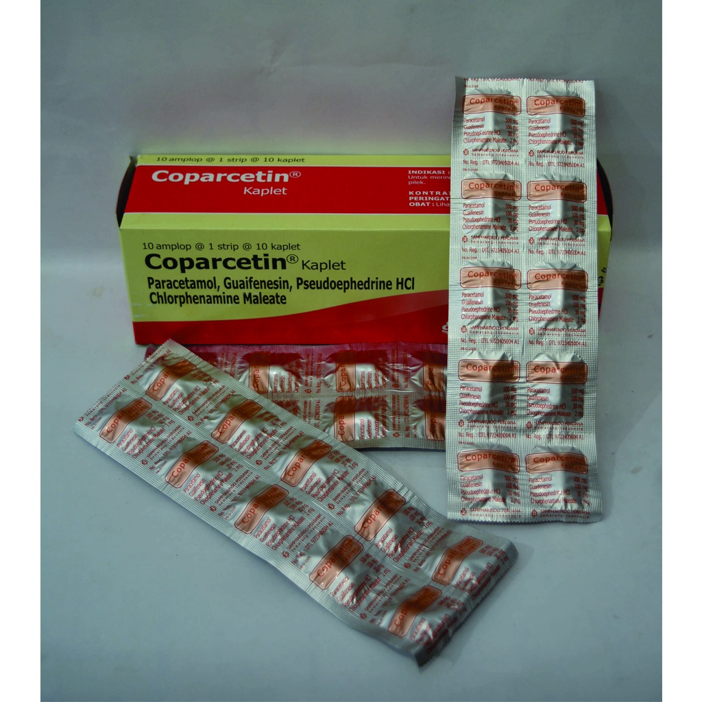 Coparcetin Tablet (Obat Batuk, Panas / Demam, Flu / Pilek dan Sakit Kepala / Pusing)