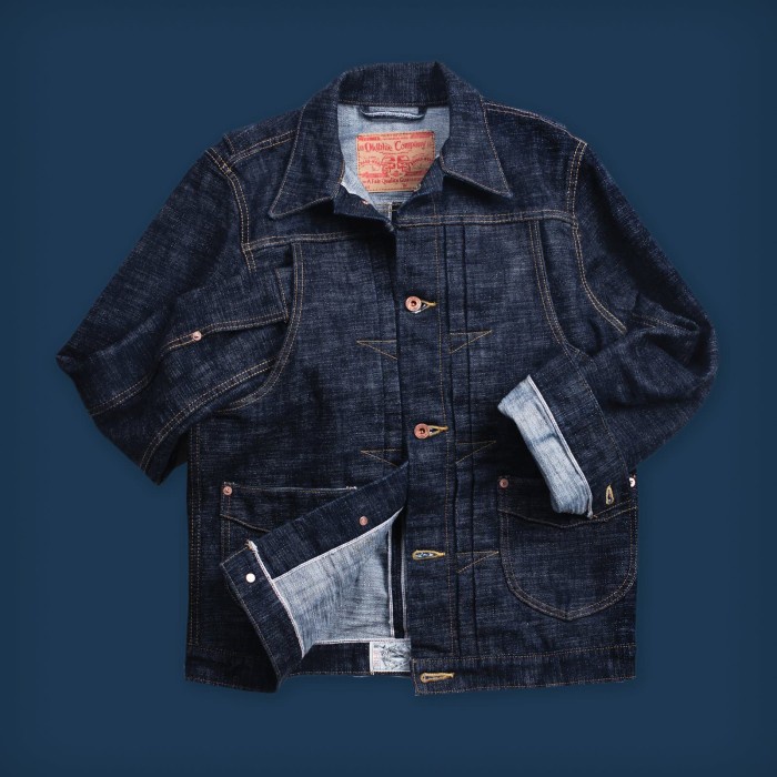 Oldblue Work Jacket Type II - 18 Oz Over-Slub Selvedge Atlantic OW - M