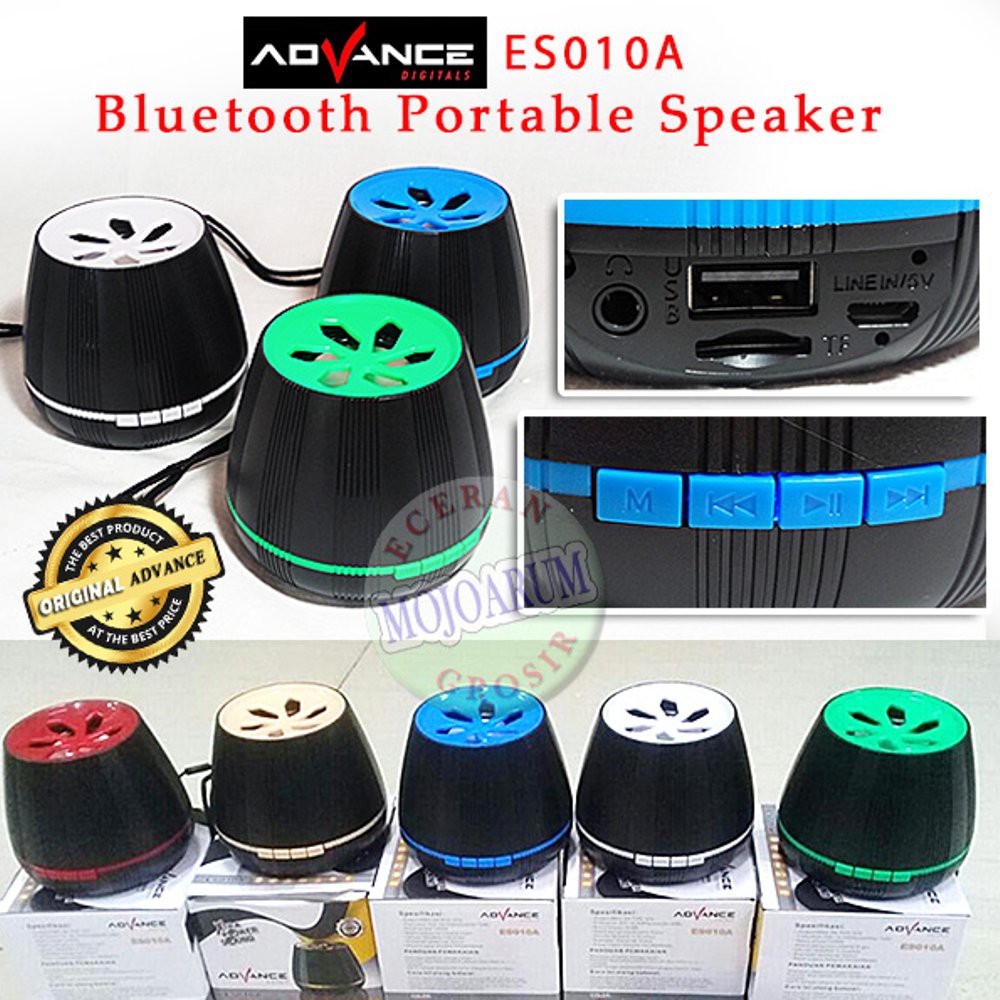 ADVANCE ES 010A Bluetooth Portable Speaker Travel USB Memory ES010A Berkualitas