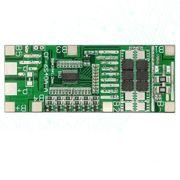 Lithium battery 18650 protection integrated BMS 6 strings 20A 24V(072)