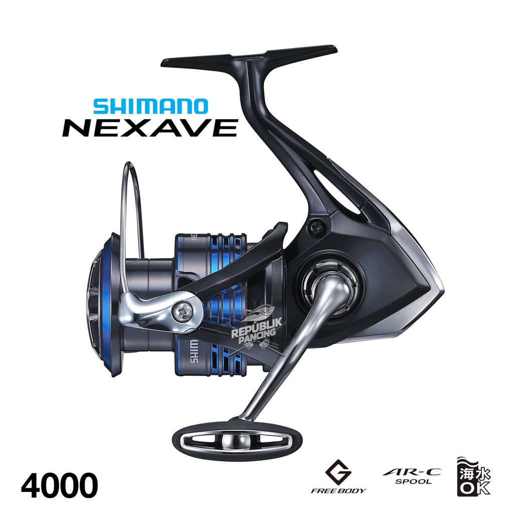 Reel Shimano NEXAVE FI 1000 2500 C3000 4000 C5000 HG 2021 Pancing Original republik pancing